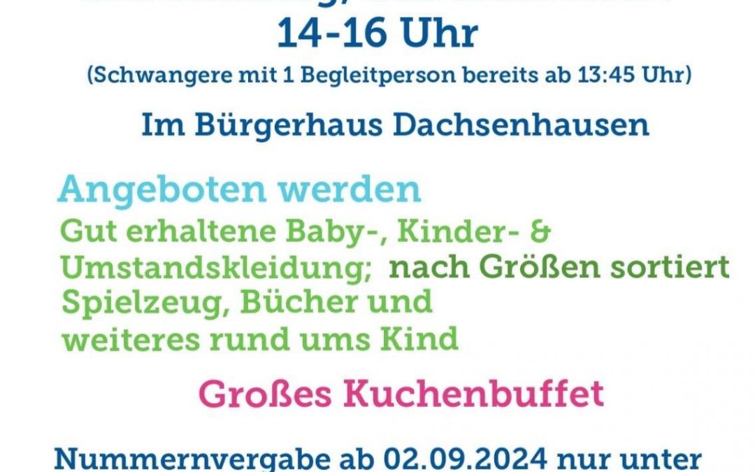 21.09. Kinderkleider- und Spielzeugbasar