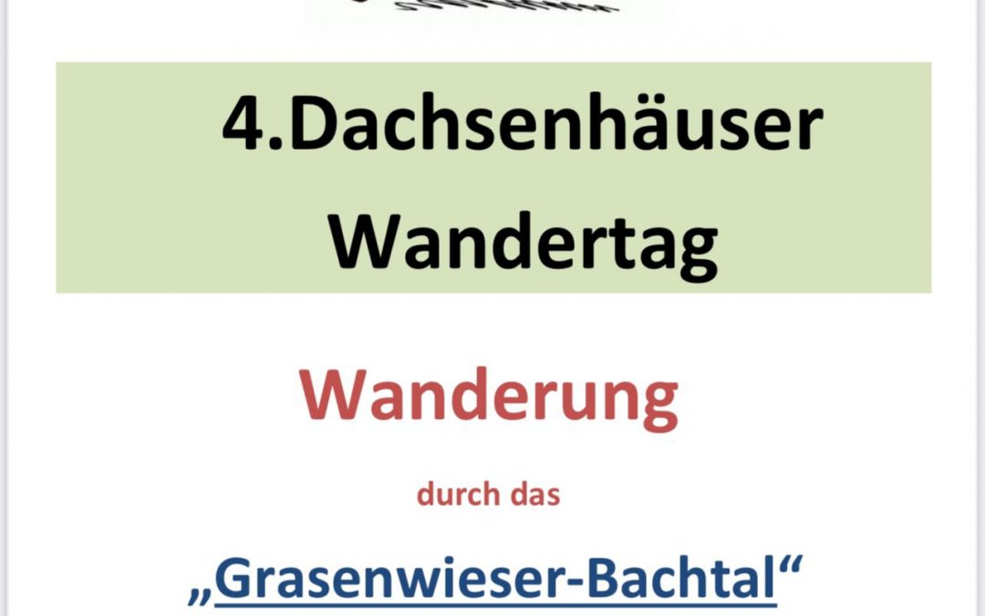 4.Dachsenhäuser Wandertag 14.09.