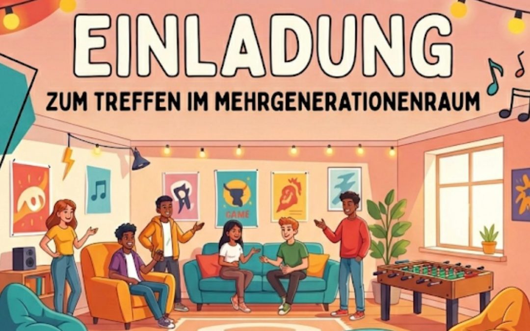 Einladung zum Treffen im Mehrgenerationenraum