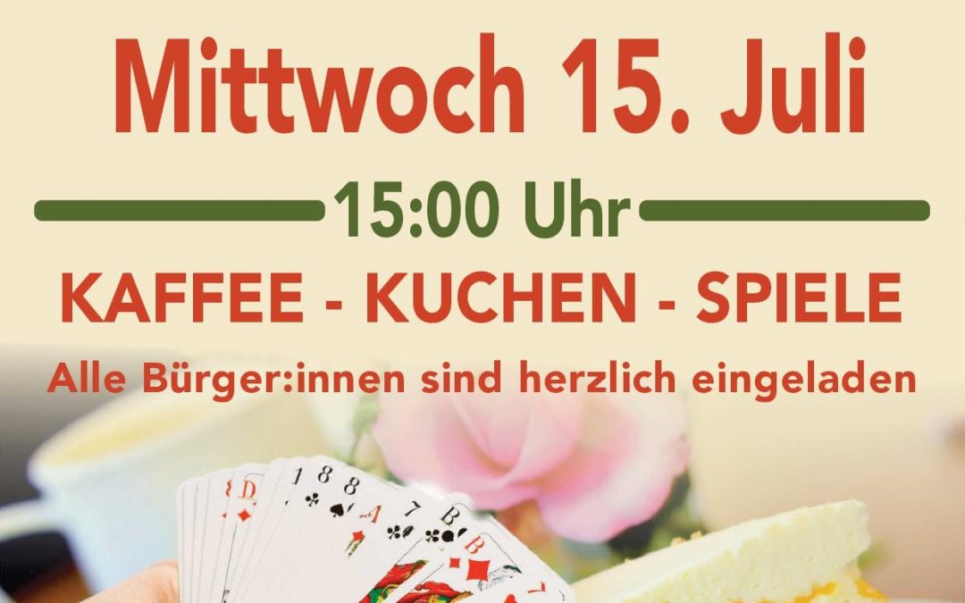 Nachmittagstreff 15.07.26
