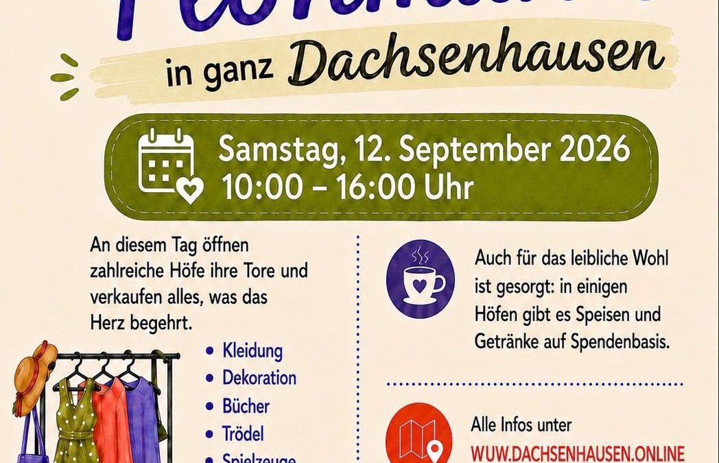 3. Höfeflohmarkt Dachsenhausen 12.09.26